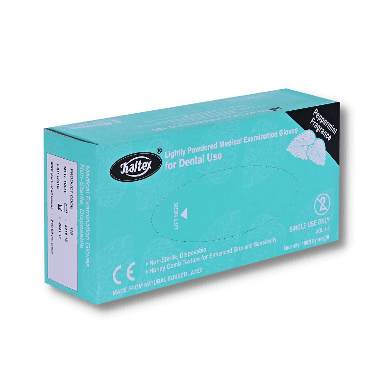 KALTEX PEPPERMINT- POWDER FREE NON STERILE LATEX EXAMINATION GLOVE