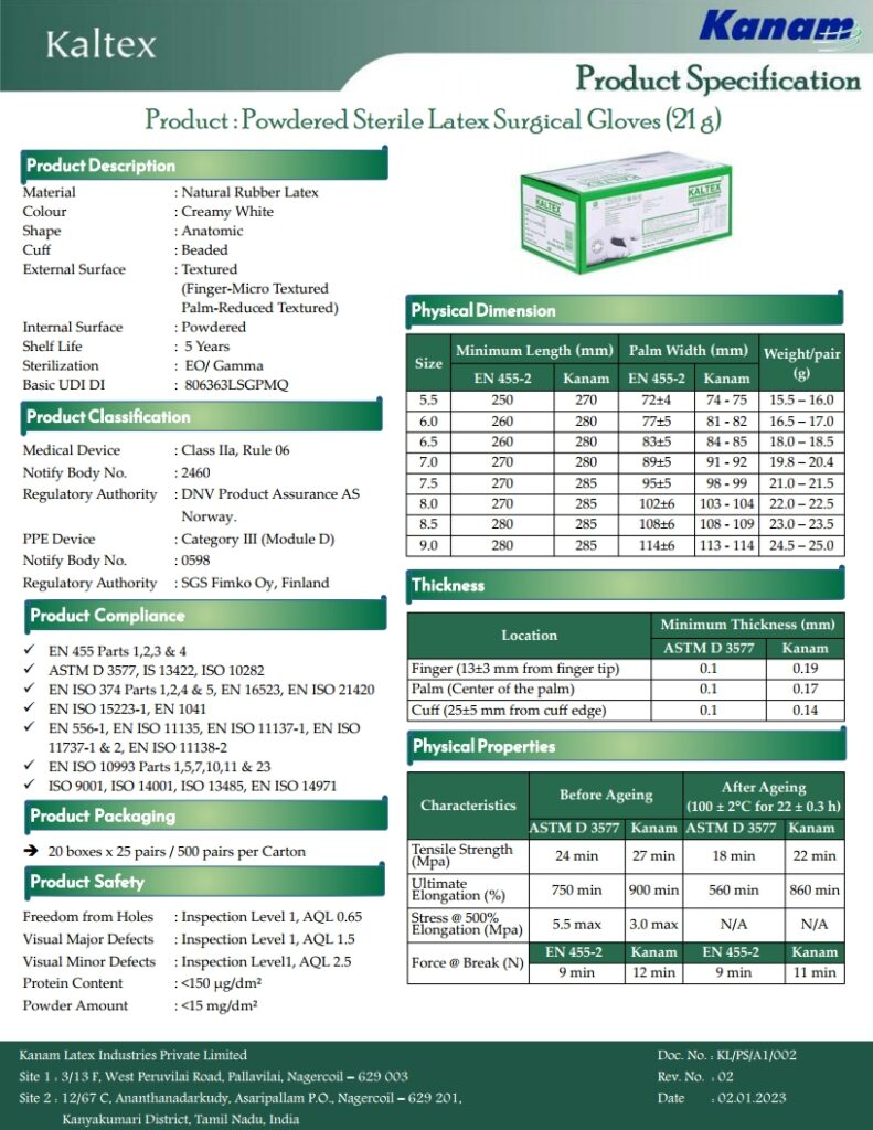 PP Surgical (21 g) - Kaltex