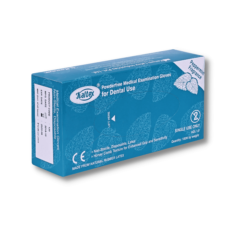 Kaltex-dental-gloves-peppermint-side