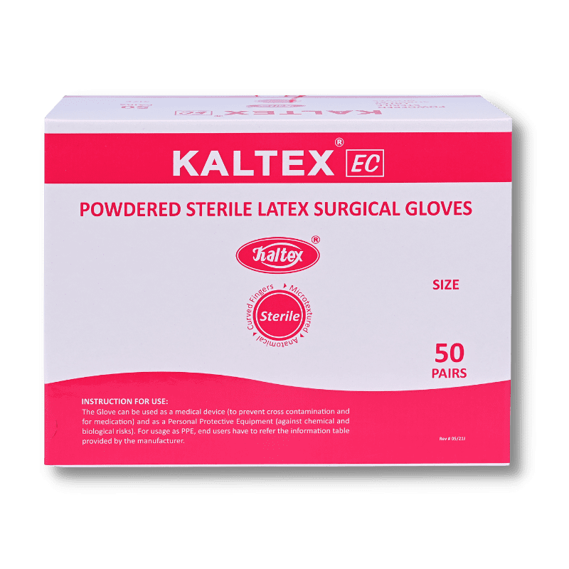 Kaltex EC Powdered latex gloves