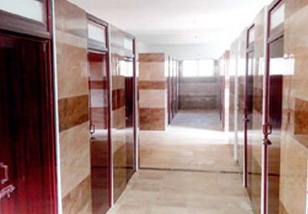 Constructed toilet blocks for girls in Scott Christian college under “clean India” scheme, Kanyakumari.