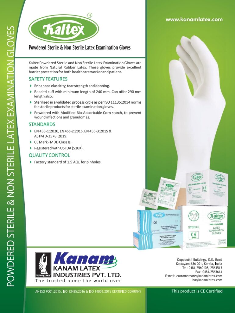 Kaltex PP - Sterile & Non Sterile Latex Examination Gloves
