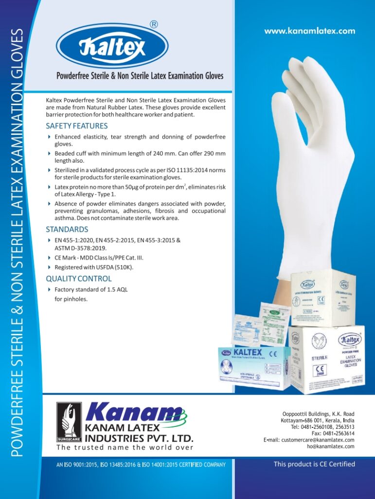 Kaltex PF - Sterile & Non Sterile Latex Examination Gloves