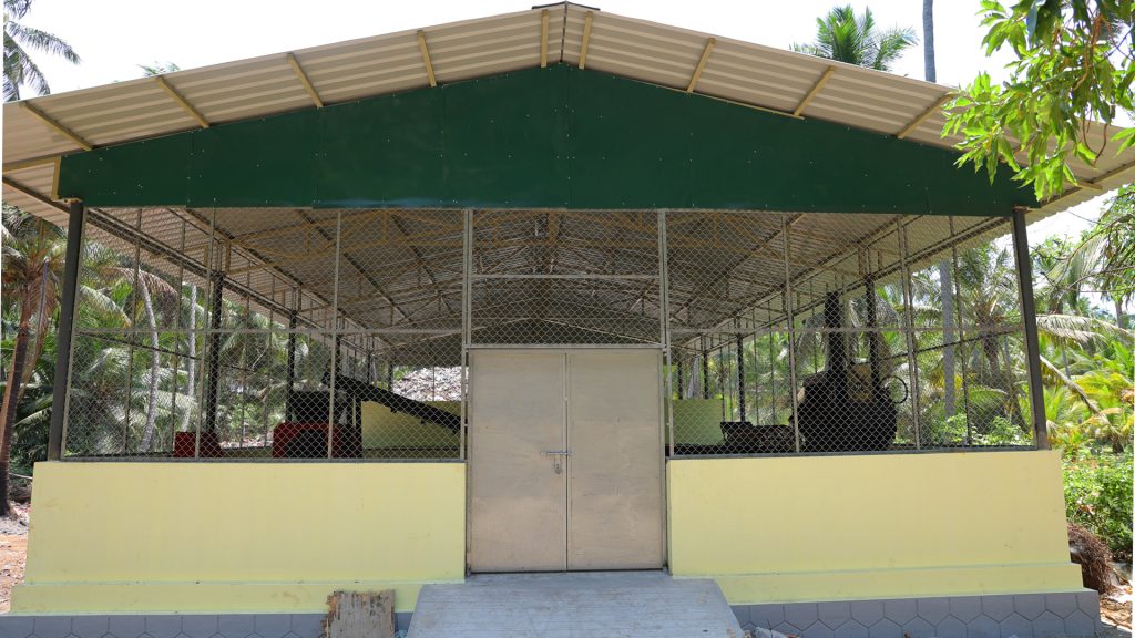 KANAM CSR Shed for installation of shredding machine