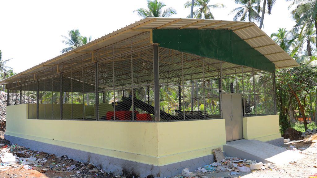 KANAM CSR Shed for installation of shredding machine1