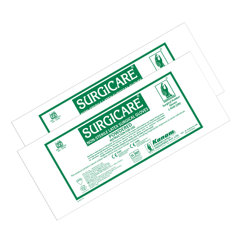 SURGICARE NON STERILE LATEX SURGICAL GLOVES