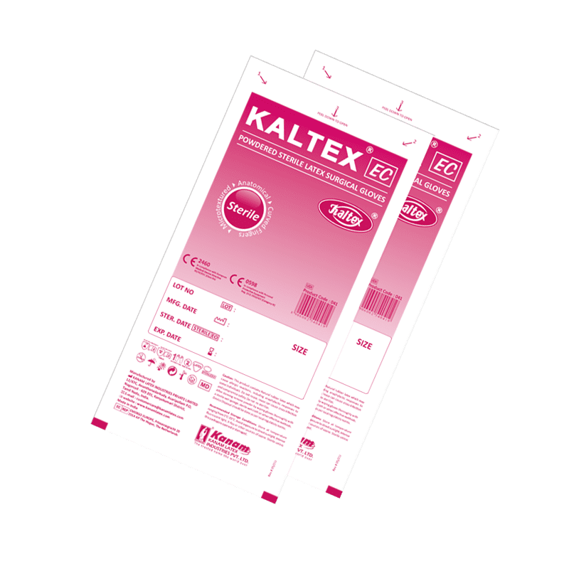 KALTEX EC STERILE LATEX SURGICAL GLOVES POWDERED