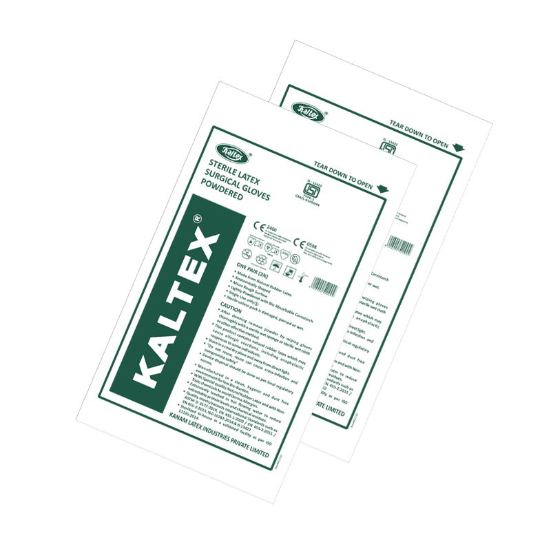KALTEX STERILE LATEX SURGICAL GLOVES POWDERED